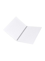 FIS Spiral Hard Cover Single Line Notebook Set, 5 x 100 Sheets, A4 Size, FSNBSA41907, White/Yellow