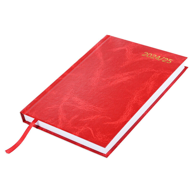 

FIS Academic Diary English 2024-2025 covered with VINYL A5 size, Red Color - FSDI15E2425RE.