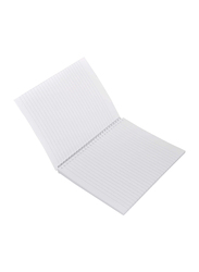 Light 10-Piece Spiral Soft Cover Notebook, Single Line, 100 Sheets, LINB971706S, Black/White