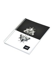 Light 10-Piece Spiral Soft Cover Notebook, Single Line, 100 Sheets, A4 Size, LINBA41803S, Multicolour