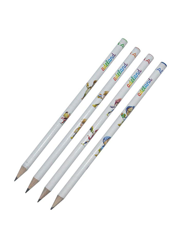 أديل طقم أقلام رصاص أسود مكون من 72 قطعة ، ALPE2061130100 ، أبيض