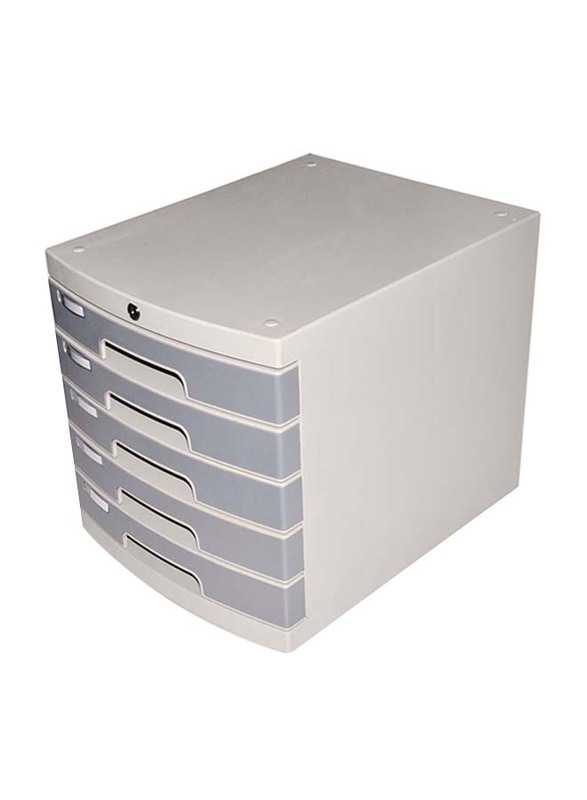 FIS 5 Layers Cabinet with Key, FSOTUS-26K, Grey