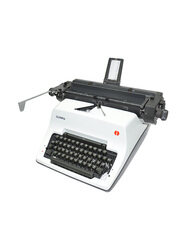 Olympia Manual Ethiopian Language Typewriter, White/Black