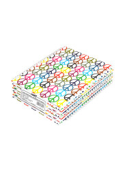 Light Hard Cover Spiral Notebook Set, 100 Sheets, 9 x 7 inch, 5 Pieces, LINBS971001307, Multicolour