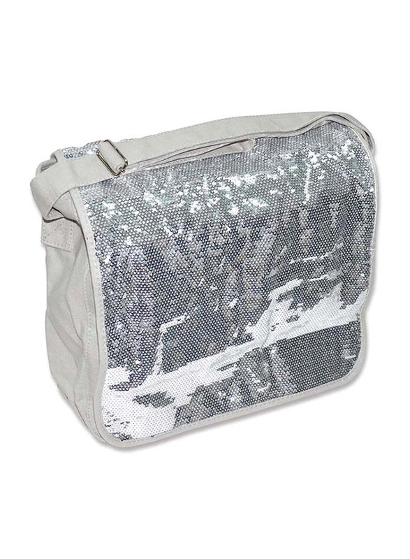 

Penball Paillette School Shoulder Bag, PBSBVS255-S, Silver