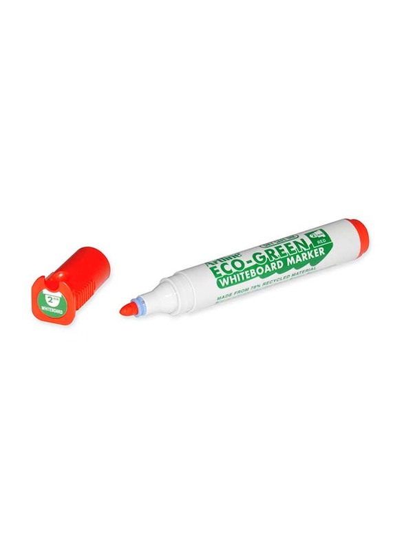 أرتلاين مجموعة أقلام سبورة بيضاء صديقة للبيئة مكونة من 12 قطعة ، 2.0 مم ، ARMKEK-527RE ، أحمر