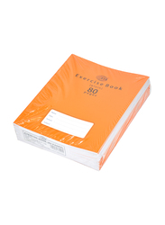 FIS Exercise Plain Note Books, 80 Pages, 12 Pieces, FSEBP80N, Orange