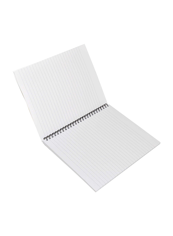 Light 10-Piece Spiral Soft Cover Notebook, Single Line, 80 Sheets, LINB971523S, Multicolour