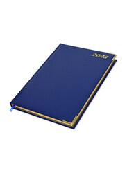 FIS Golden Executive 2023 Daily English Diary, 384 Sheets, 70 GSM, FSDI88EG23BL, Blue