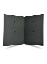 FIS Italian PU Material Cover Signature Book with Gift Box, 240 x 340mm, 18 Sheets, FSCL18BKD2, Black