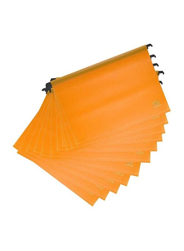 

FIS 12-Piece PP Hanging File Set, 0.3mm, 36.5 x 26cm, FSHF01OR, Orange