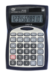 FIS 12 Digits Desktop Financial Calculator, FSCACD-220, Black/Grey