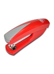 FIS Medium Plastic Body Stapler With Non-Slip Rubber Base Pad, 31 x 55 mm, FSSF5579, Red
