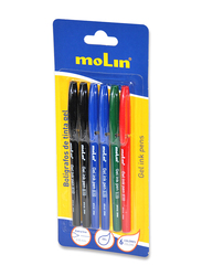 Molin 6-Piece Gel Ink Pen Set, MOBNBTG140-06-S, Multicolour