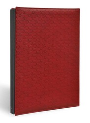 FIS Italian PU Material Cover Signature Book with Gift Box, 240 x 340mm, 18 Sheets, FSCL18MRD1, Maroon