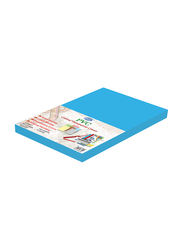 FIS 180 Micron PVC Colored Transparent Covers, 100 Pieces, FSCI18MBL-A4, Blue