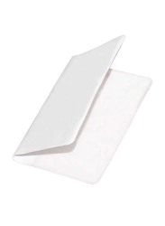 FIS PVC Card Holder with Pockets, 7.5 x 10cm, 50 Pieces, FSNC1801, White
