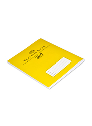 FIS Exercise Note Books, Single Line with Right Margin, 200 Pages, 6 Pieces, FSEBSRM200N, Yellow