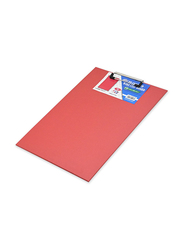 FIS Polypropylene Foolscap Clip Board, Red