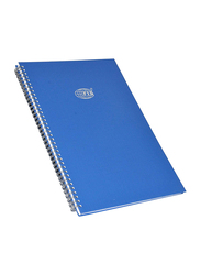FIS Manuscript Notebook Set, 8mm Single Ruled, 3 Quire, 5 x 144 Sheets, F/S 210 X 330mm, FSMNFS3Q, Blue