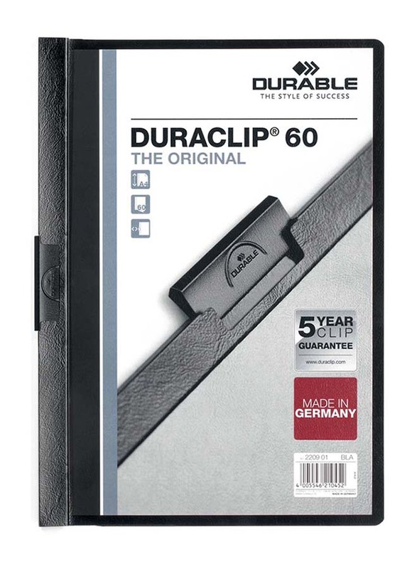 Durable 25-Piece Duraclip File Set, A4 Size, DUPG2209-01, Black