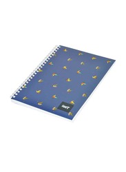 Light 10-Piece Spiral Soft Cover Notebook, Single Ruled, 100 Sheets, A5 Size, LINBA51609S, Multicolour