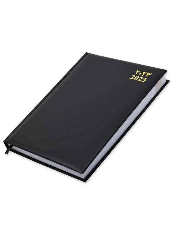 

FIS 2023 Arabic/English Agenda Diary, 400 Sheets, 60 GSM, FSDI75AEVN23BK, Black