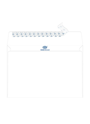 FIS Peel & Seal Envelope, 80GSM, 162 x 229mm, 50 Pieces, FSWE8026P50, White