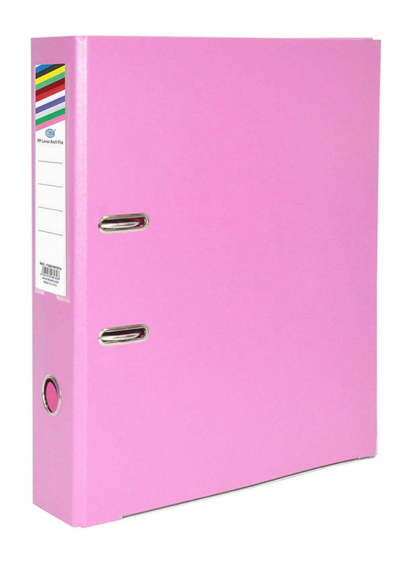 FIS PP Box File with Fixed Mechanism, 24 Piece, FSBF8PPIFN, Pink