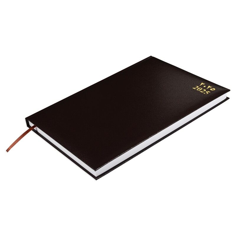 

FIS 2025 Diary, 1 Side Padded Vinyl Material, A4 Size(21x29.7cm), Arabic & English, Chocolate Color-FSDI42AEN25CH