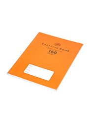 FIS Exercise Note Books, 20mm Square with Left Margin, 160 Pages, 12 Pieces, FSEBSQ20160N, Orange