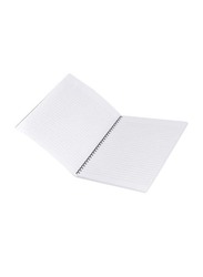FIS Spiral Soft Cover Single Line Notebook Set, 10 x 8 inch, 10 Piece x 100 Sheets, FSNB1081907S, White