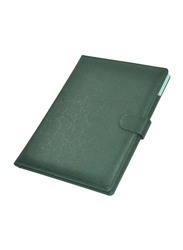FIS Italian PU Executive Folder with Writing Pad, 24 x 32cm, FSGT2432PUGRD4, Green