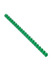 FIS 16mm Plastic Binding Rings, 130 Sheets Capacity, 100 Pieces, FSBD16GR, Green