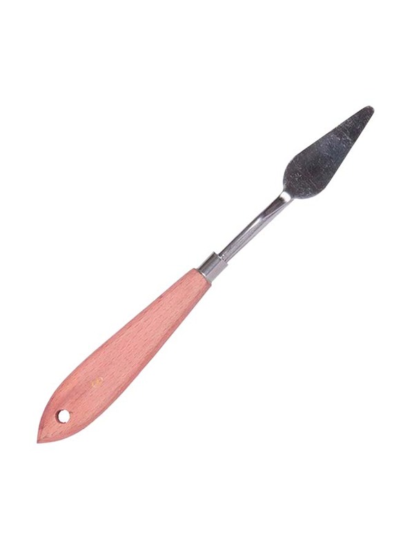 Artmate Wooden Handle Palette Knife, JICUAMT18-8, Silver/Pink