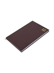 FIS 2024 Arabic/English Saturday & Sunday Combined Diary, 320 Sheets, 60 GSM, A4 Size, FSDI47AE24CH, Chocolate