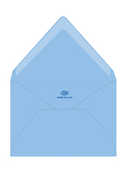 FIS Executive Envelopes Glued, 5.35 x 8 inch, 50 Pieces, Blue