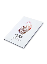 FIS Swan Design Hard Cover Notebook, 5 x 96 Sheets, A5 Size, FSNBHCA596-SWA4, White