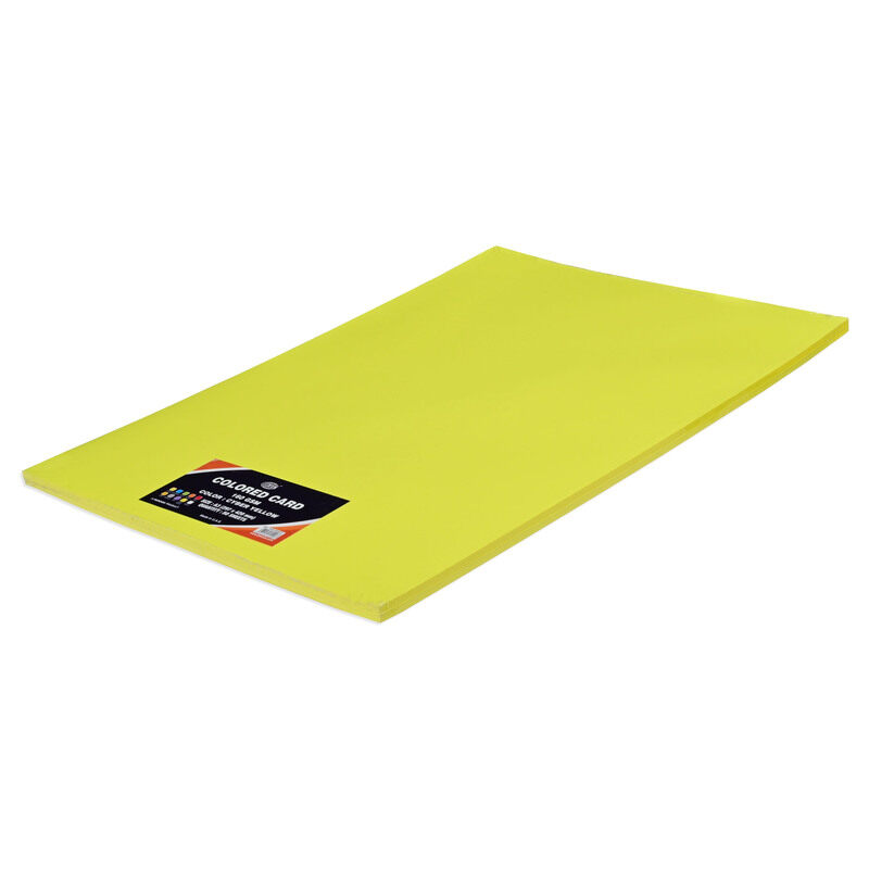 

FIS Coloured Cards, 160 Gsm, A3 Size(29.7x42.0cm), Pack of 50 Sheets, Cyber Yellow Color - FSCH160A3CY