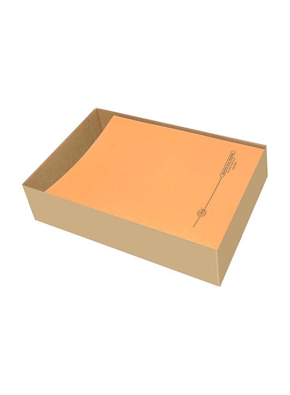 FIS Square Cut Folders without Fastener, 250GSM, A4 Size, 100 Pieces, FSFF9OR03, Orange