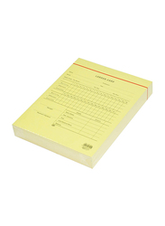 FIS Labour Card in English, 21.6 x 16.5cm, 100 Sheets, FSCL7EN, Yellow