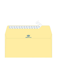 FIS Executive Laid Paper Envelopes Peel & Seal, 8 x 4 Inch, 25 Pieces, Cream