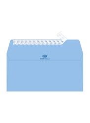 FIS Laid Paper Peel & Seal Envelopes, 25-Piece, 100 GSM, DL (114 x 229mm), Blue