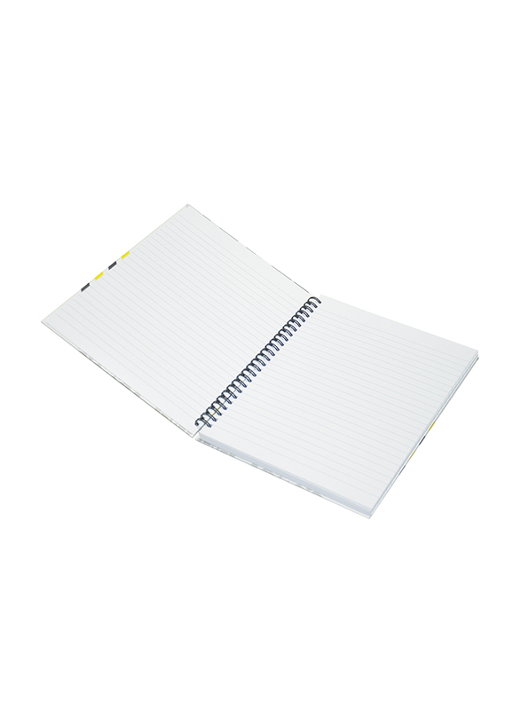 Light 5-Piece Spiral Hard Cover Notebook, Single Line, 100 Sheets, 9 x 7 inch, LINBS971801, Multicolour
