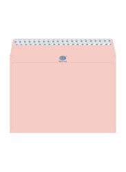 FIS Executive Laid Paper Envelopes Peel & Seal, 12 x 9 Inch, 50 Pieces, Pink