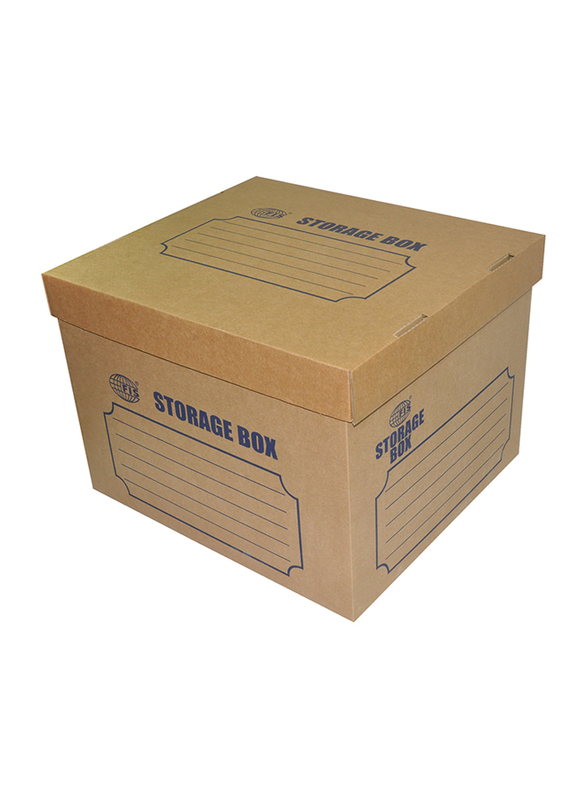 FIS Storage Box, 402 x 360 x 292mm, FSBX3PDCBR1, Brown