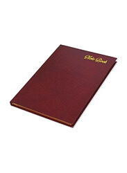 FIS Italian Ivory Paper Notebook with Golden Bonded Leather, 196 Pages, 70 GSM, A5 Size, FSNBHCA5GIVBL, Maroon