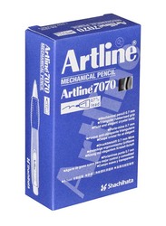 Artline 12-Piece Mechanical Pencil Set with Built-in Eraser, 0.7mm, ARMPEK-7070GR, Green