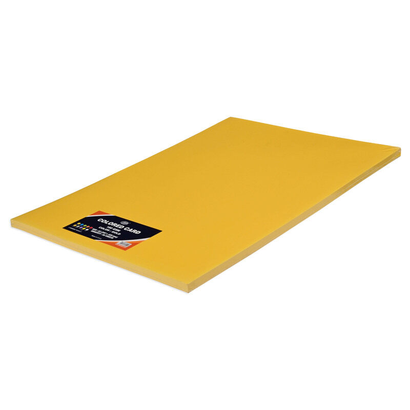 

FIS Coloured Cards, 160 Gsm, A3 Size(29.7x42.0cm), Pack of 50 Sheets, Gold Color - FSCH160A3GD