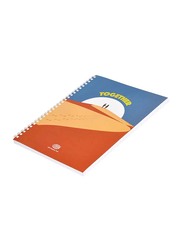 FIS Spiral Soft Cover Single Line Notebook Set, 10 x 100 Sheets, 9 x 7 inch, FSNB971906S, Multicolour